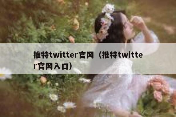 推特twitter官网（推特twitter官网入口） 第1张