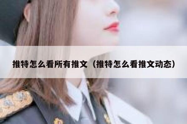推特怎么看所有推文（推特怎么看推文动态） 第1张