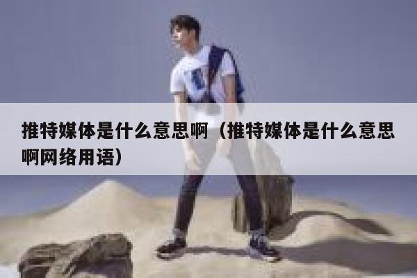 推特媒体是什么意思啊（推特媒体是什么意思啊网络用语） 第1张