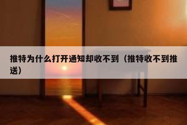 推特为什么打开通知却收不到（推特收不到推送） 第1张