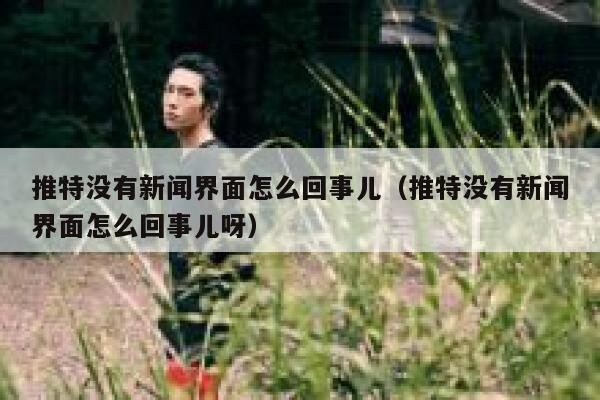 推特没有新闻界面怎么回事儿（推特没有新闻界面怎么回事儿呀） 第1张