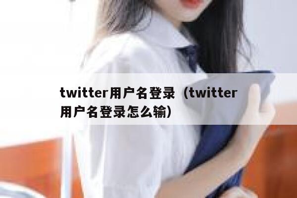 twitter用户名登录（twitter用户名登录怎么输） 第1张