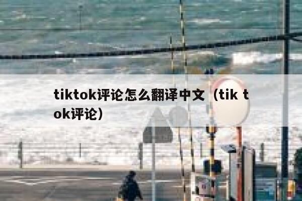 tiktok评论怎么翻译中文（tik tok评论） 第1张
