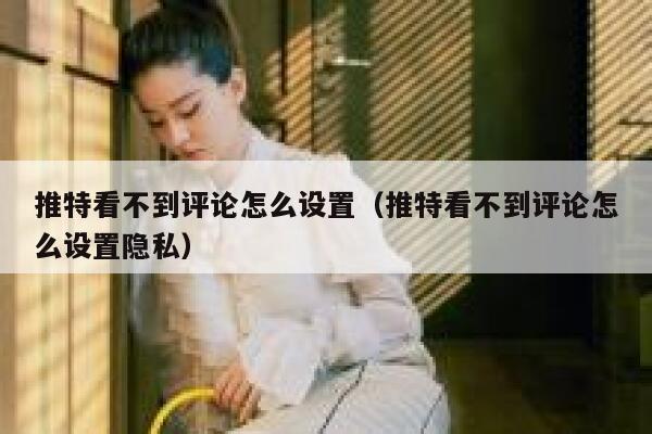 推特看不到评论怎么设置（推特看不到评论怎么设置隐私） 第1张