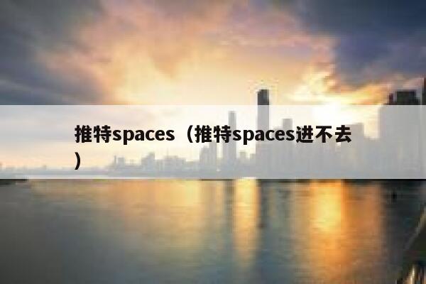 推特spaces（推特spaces进不去） 第1张