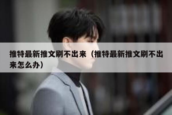 推特最新推文刷不出来（推特最新推文刷不出来怎么办） 第1张