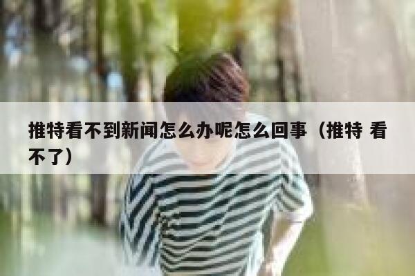 推特看不到新闻怎么办呢怎么回事（推特 看不了） 第1张