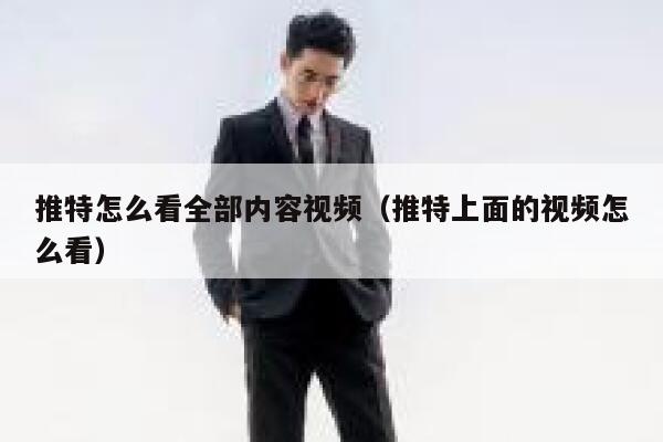 推特怎么看全部内容视频（推特上面的视频怎么看） 第1张