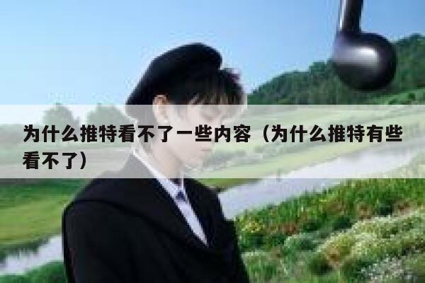 为什么推特看不了一些内容（为什么推特有些看不了） 第1张