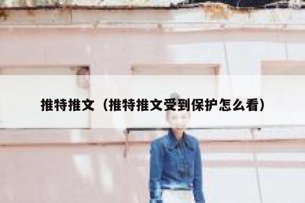 推特推文（推特推文受到保护怎么看） 第1张
