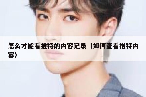 怎么才能看推特的内容记录（如何查看推特内容） 第1张