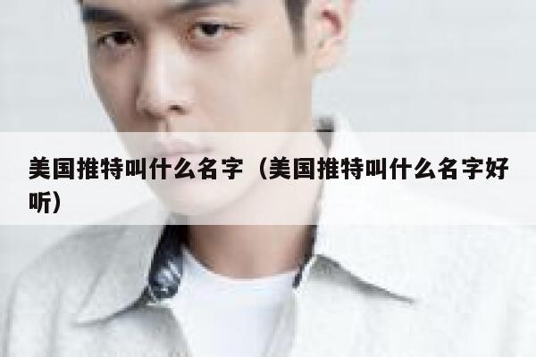 美国推特叫什么名字（美国推特叫什么名字好听） 第1张