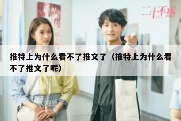 推特上为什么看不了推文了（推特上为什么看不了推文了呢） 第1张