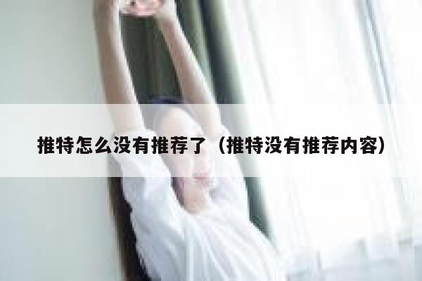 推特怎么没有推荐了（推特没有推荐内容） 第1张