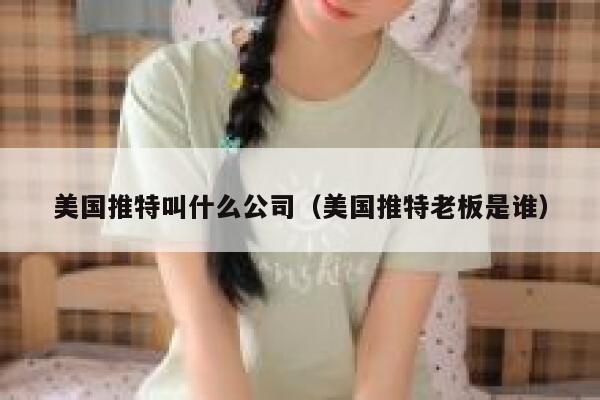 美国推特叫什么公司（美国推特老板是谁） 第1张