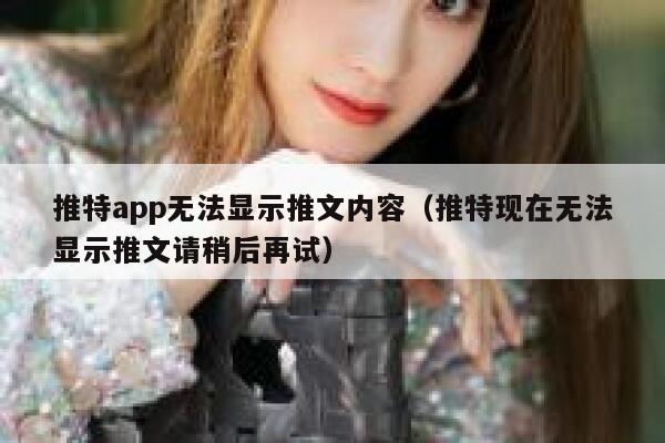 推特app无法显示推文内容（推特现在无法显示推文请稍后再试） 第1张