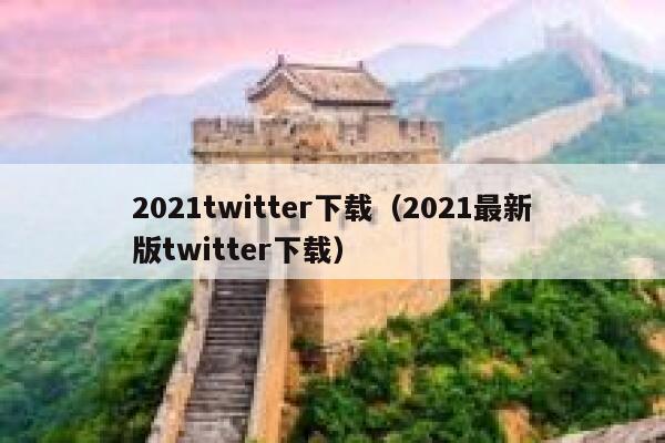 2021twitter下载（2021最新版twitter下载） 第1张