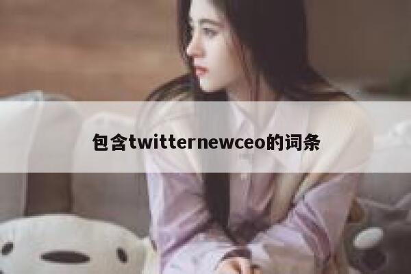 包含twitternewceo的词条 第1张