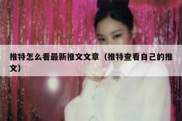 推特怎么看最新推文文章（推特查看自己的推文） 第1张