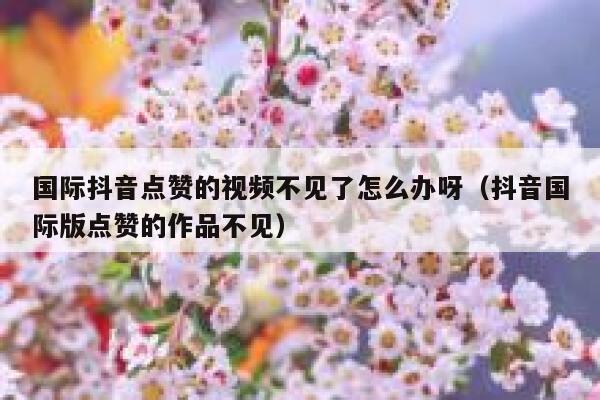 国际抖音点赞的视频不见了怎么办呀（抖音国际版点赞的作品不见） 第1张
