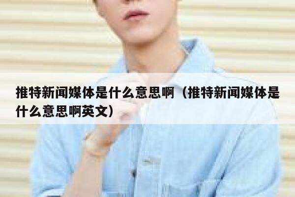 推特新闻媒体是什么意思啊（推特新闻媒体是什么意思啊英文） 第1张