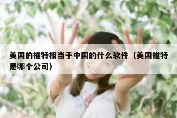 美国的推特相当于中国的什么软件（美国推特是哪个公司） 第1张