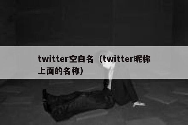 twitter空白名（twitter昵称上面的名称） 第1张