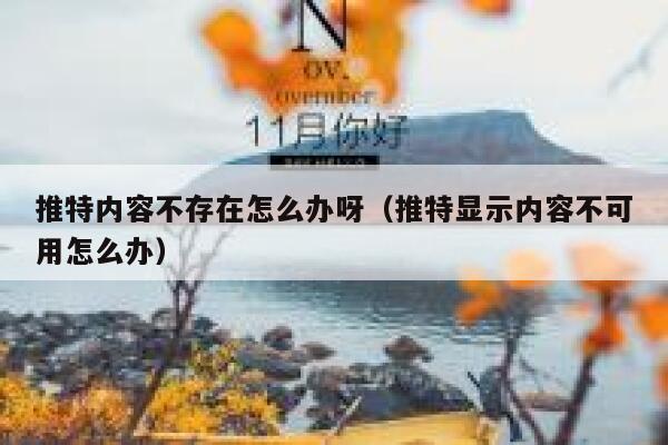 推特内容不存在怎么办呀（推特显示内容不可用怎么办） 第1张