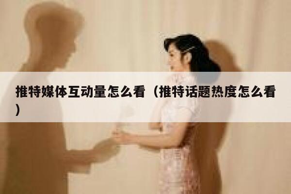 推特媒体互动量怎么看（推特话题热度怎么看） 第1张