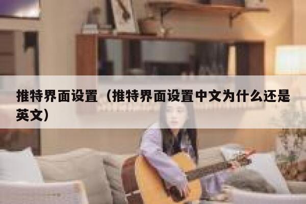 推特界面设置（推特界面设置中文为什么还是英文） 第1张
