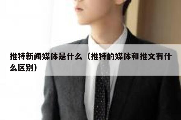 推特新闻媒体是什么（推特的媒体和推文有什么区别） 第1张