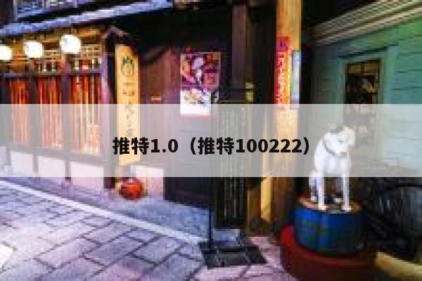 推特1.0（推特100222） 第1张