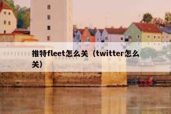 推特fleet怎么关（twitter怎么关） 第1张