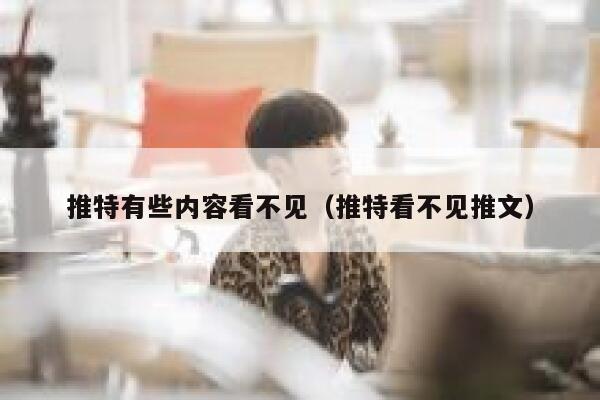推特有些内容看不见（推特看不见推文） 第1张