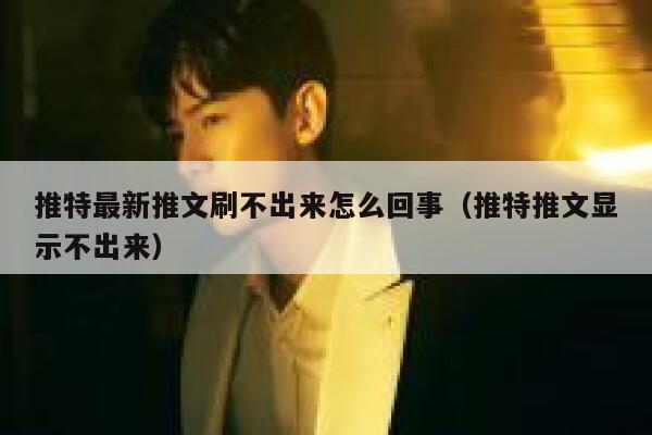推特最新推文刷不出来怎么回事（推特推文显示不出来） 第1张