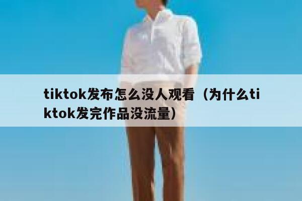 tiktok发布怎么没人观看（为什么tiktok发完作品没流量） 第1张