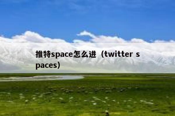 推特space怎么进（twitter spaces） 第1张