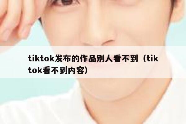 tiktok发布的作品别人看不到（tiktok看不到内容） 第1张