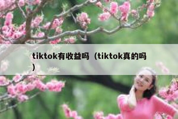 tiktok有收益吗（tiktok真的吗） 第1张