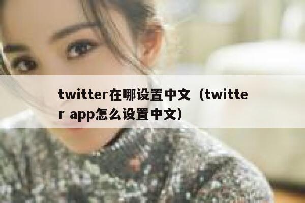 twitter在哪设置中文（twitter app怎么设置中文） 第1张