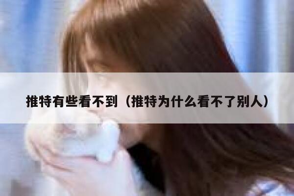推特有些看不到（推特为什么看不了别人） 第1张