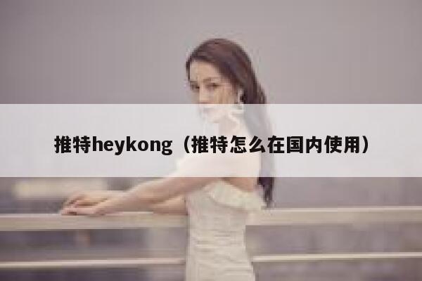 推特heykong（推特怎么在国内使用） 第1张