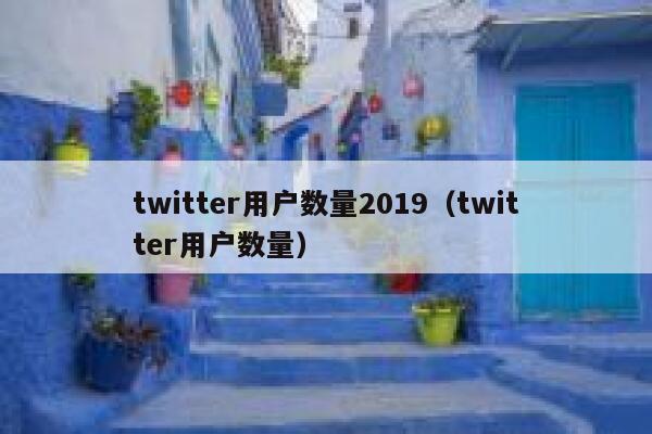 twitter用户数量2019（twitter用户数量） 第1张
