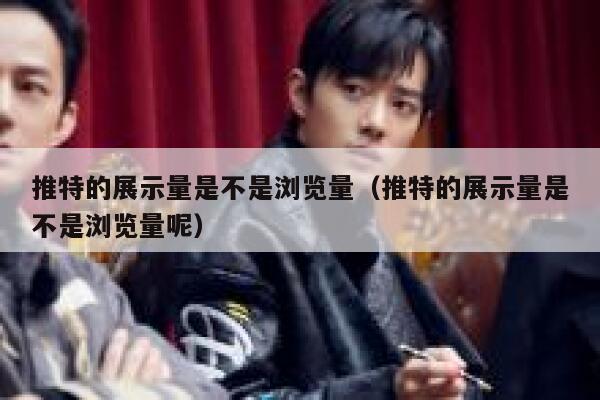 推特的展示量是不是浏览量（推特的展示量是不是浏览量呢） 第1张