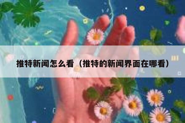 推特新闻怎么看（推特的新闻界面在哪看） 第1张