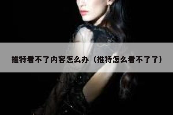 推特看不了内容怎么办（推特怎么看不了了） 第1张