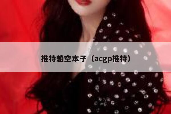 推特魈空本子（acgp推特） 第1张