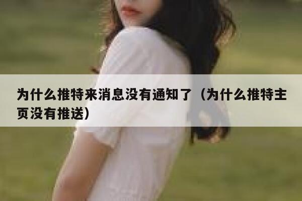 为什么推特来消息没有通知了（为什么推特主页没有推送） 第1张