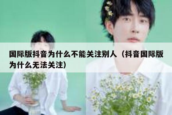 国际版抖音为什么不能关注别人（抖音国际版为什么无法关注） 第1张