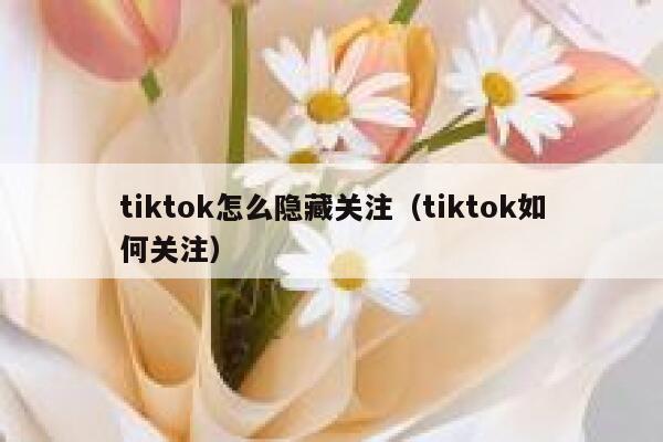 tiktok怎么隐藏关注（tiktok如何关注） 第1张
